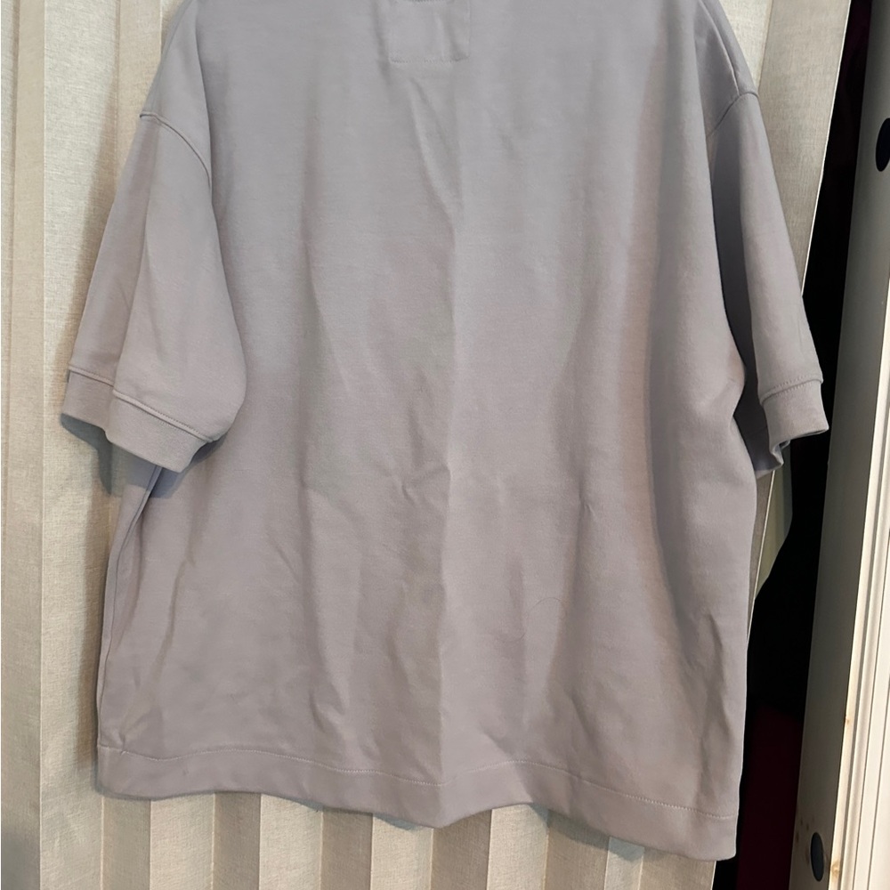 Denim & Flower Light Gray Polo Shirt